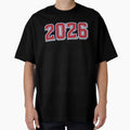 Red 2026 Collegiate Varsity Athletic T-Shirt - Trendy Graphic for Adults - T-Shirt, Sweatshirt, Hoodie