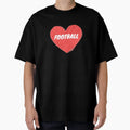 I Love Football T-Shirt - Minimalist Print Men Women - T-Shirt, Sweatshirt, Hoodie