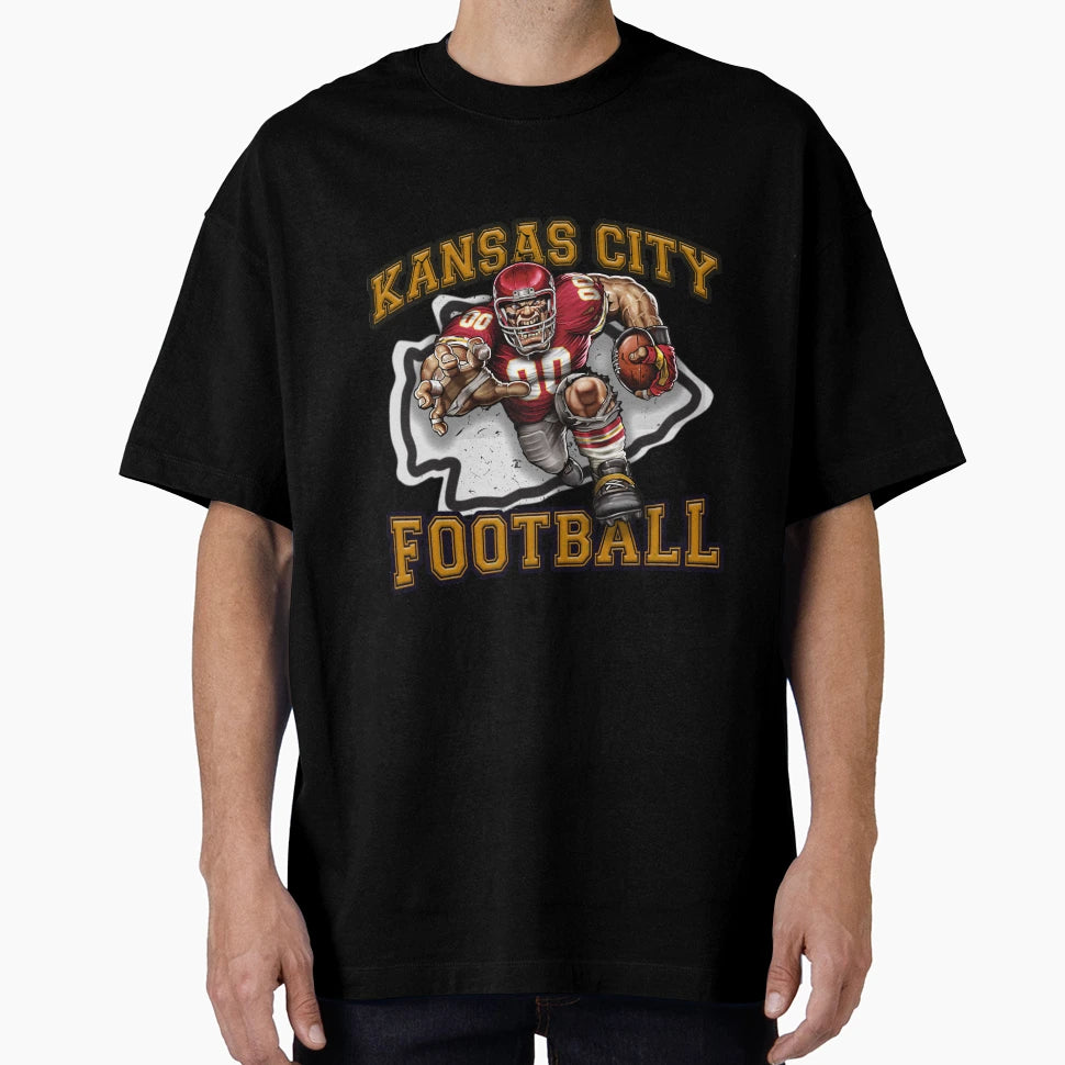 Kansas City Football T-Shirt - Aesthetic Graphic Men Women - T-Shirt, Sweatshirt, Hoodie