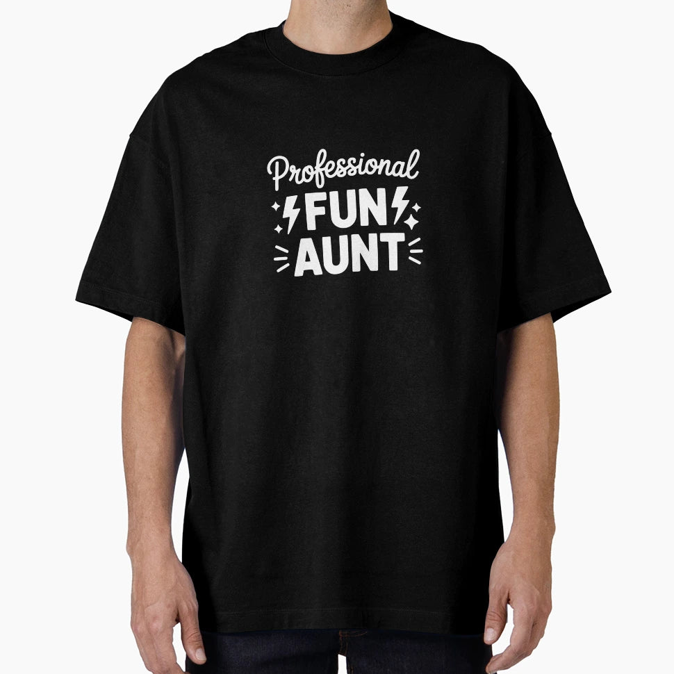 Professional Fun Aunt T-Shirt - Minimalist Print for Adults - T-Shirt, Sweatshirt, Hoodie