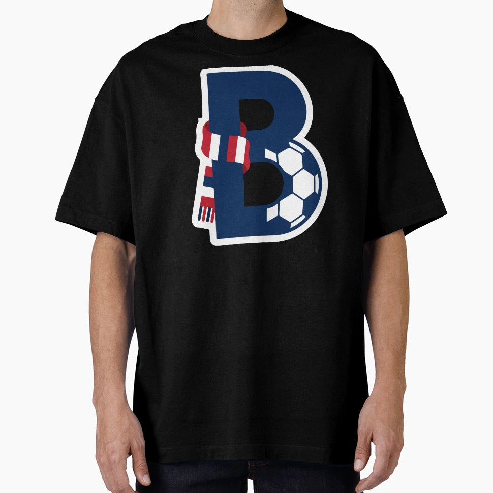 Beautiful Game Football Monogram B T-Shirt - Graphic Print Unisex - T-Shirt, Sweatshirt, Hoodie