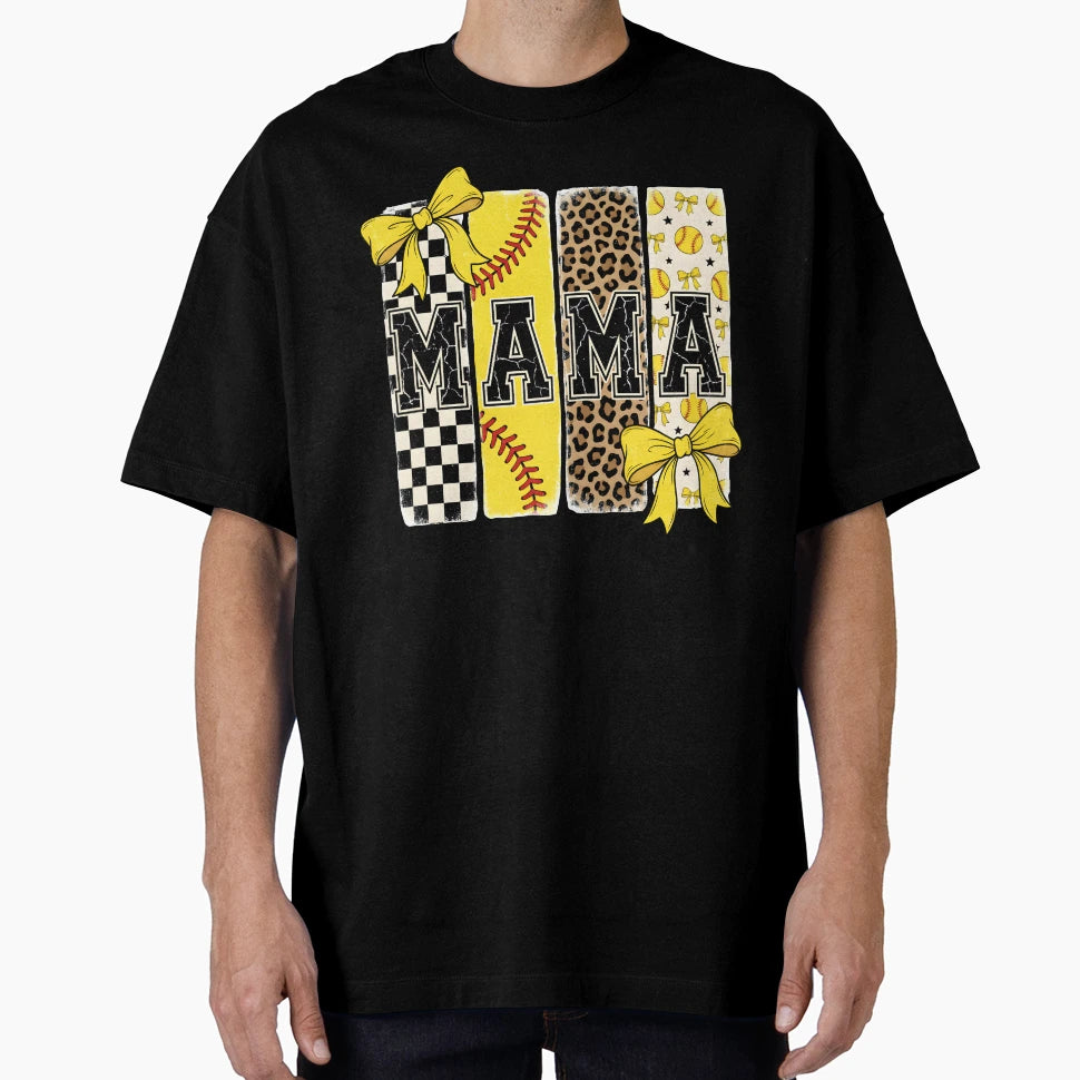 Mama Baseball Sports Mom T-Shirt - Casual Everyday Wear for Adults - T-Shirt, Sweatshirt, Hoodie