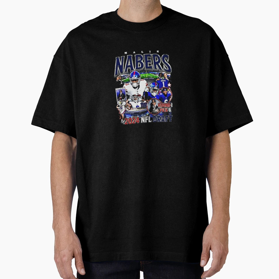 Malik Nabers Bootleg T-Shirt - Unique Graphic Men Women - T-Shirt, Sweatshirt, Hoodie
