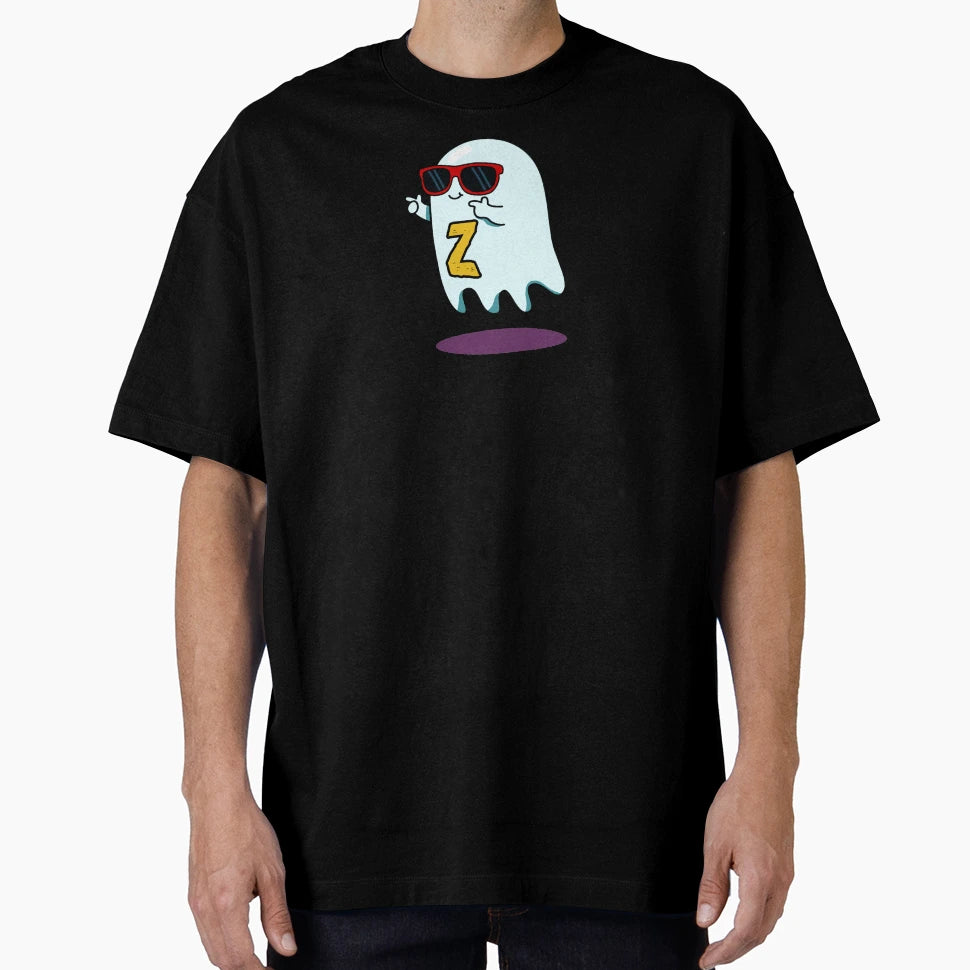 Alphabet Letter Z Totally Ghost T-Shirt - Minimalist Print Men Women - T-Shirt, Sweatshirt, Hoodie