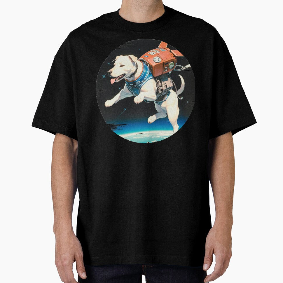 Space dog by Inklivion - Adult & Kids T-Shirts, Sweatshirts & Hoodies apparel design preview 1