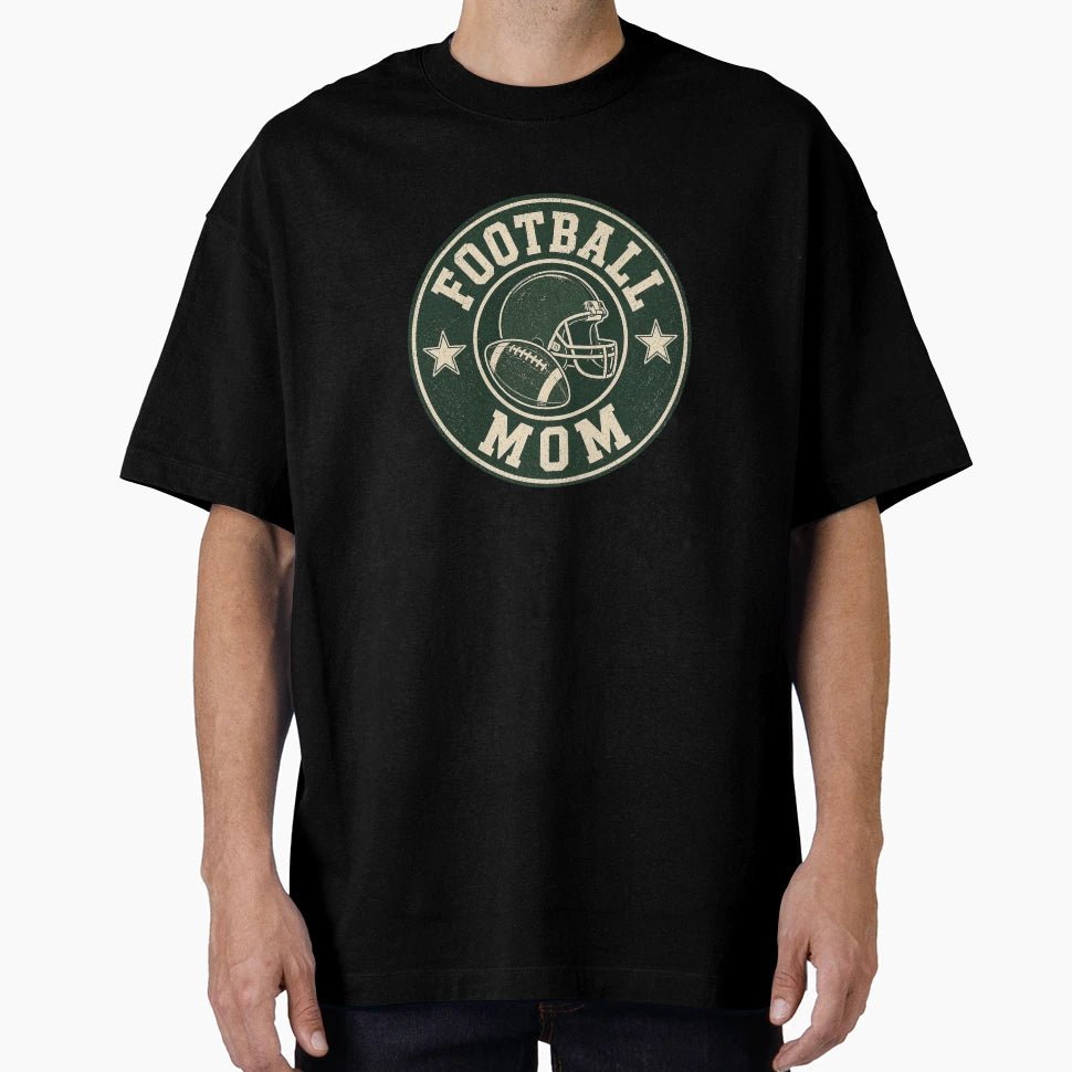 Football Mom Badge T-Shirt - Custom Art Print Unisex - T-Shirt, Sweatshirt, Hoodie