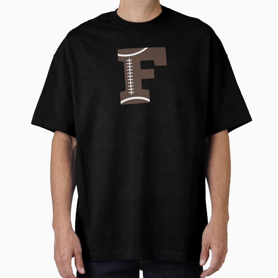 Personalized Football Initial F T-Shirt - Minimalist Print for Adults - T-Shirt, Sweatshirt, Hoodie