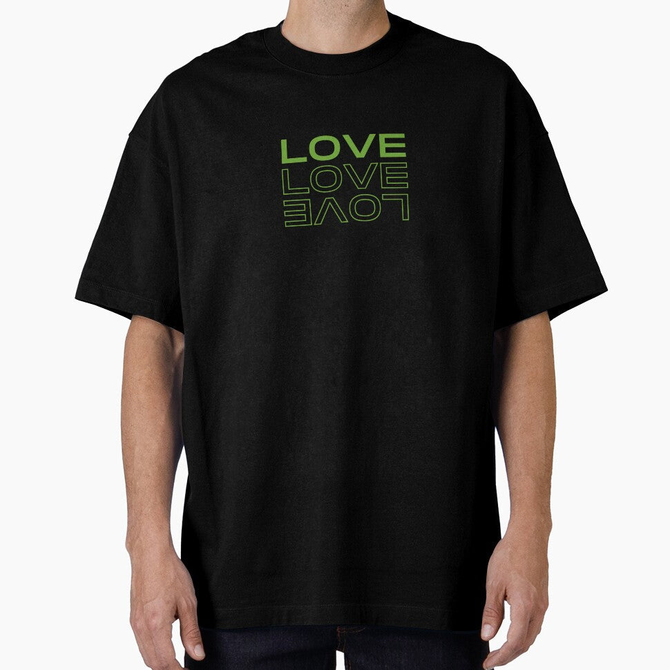 Up side down LOVE in green black and white by - Adult & Kids T-Shirts, Sweatshirts & Hoodies apparel design preview 1