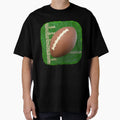 3D Football And Rugby Ball Square T-Shirt - Fun Novelty Design Unisex - T-Shirt, Sweatshirt, Hoodie