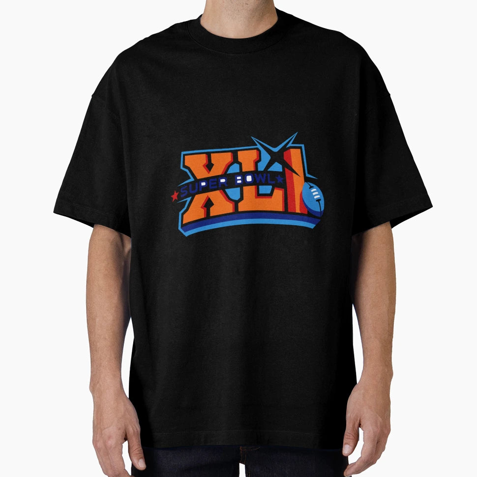 Super Bowl Colorful Blue T-Shirt - Casual Everyday Wear Men Women - T-Shirt, Sweatshirt, Hoodie