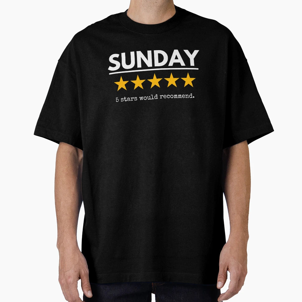 Sunday Would Recommend Five Yellow T-Shirt - Novelty Apparel for Adults - T-Shirt, Sweatshirt, Hoodie