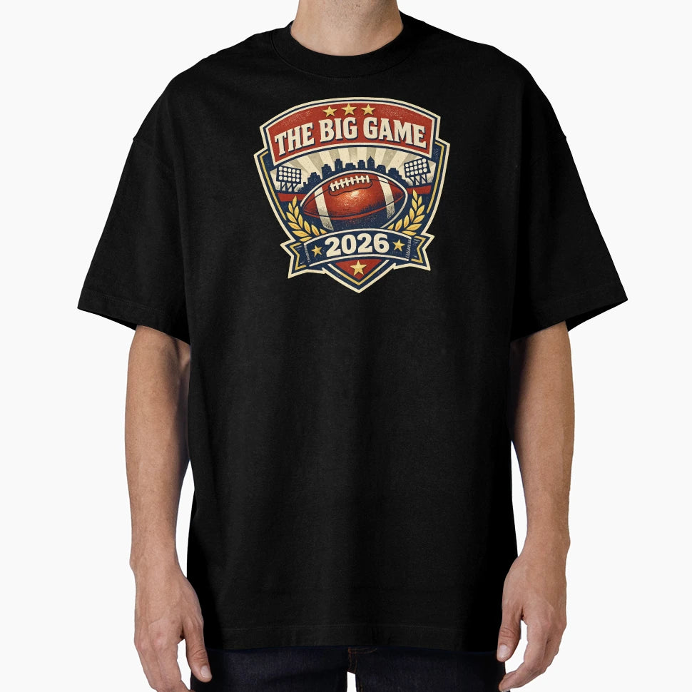 Big Game Football 2026 Logo T-Shirt - Trendy Graphic for Adults - T-Shirt, Sweatshirt, Hoodie