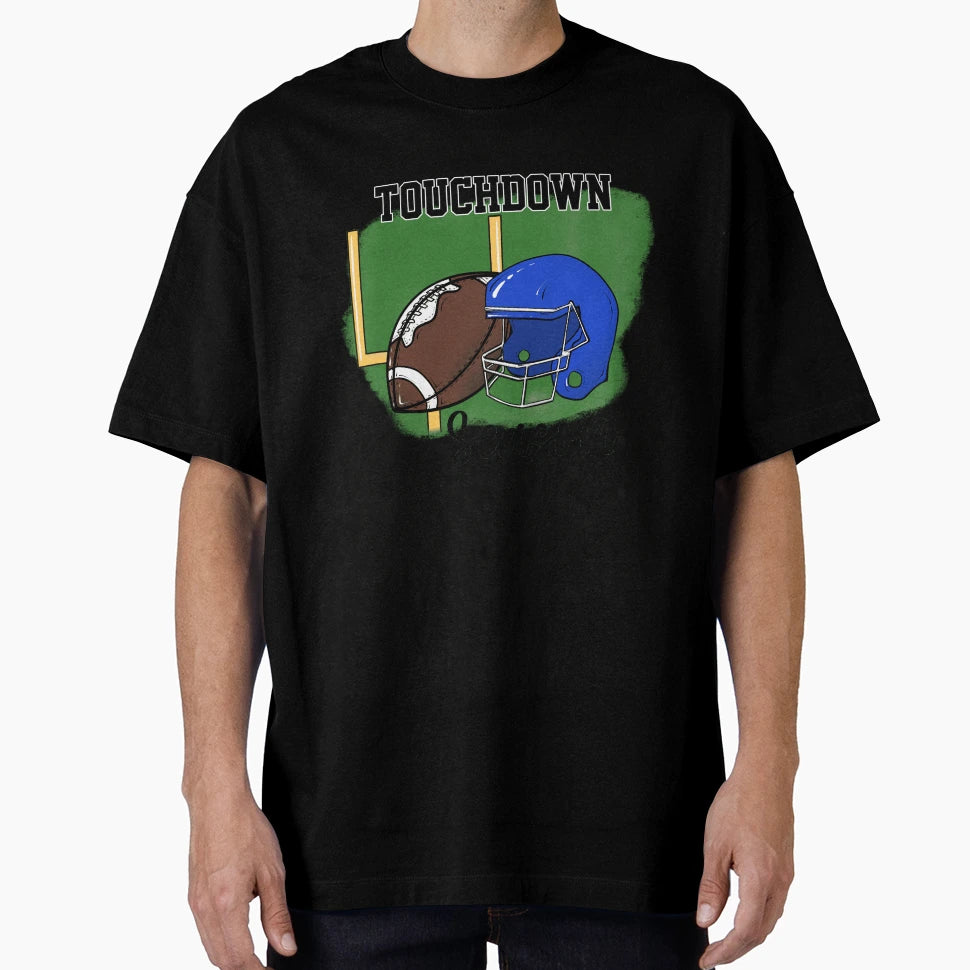 Football Touchdown Season Gift Football T-Shirt - Custom Art Print Unisex - T-Shirt, Sweatshirt, Hoodie