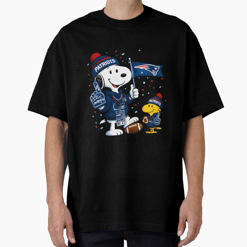 Supporter New England Patriots Snoopy T-Shirt - Novelty Apparel Men Women - T-Shirt, Sweatshirt, Hoodie