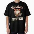 Baseball Sister Leopard Baseball Player T-Shirt - Minimalist Print Unisex - T-Shirt, Sweatshirt, Hoodie