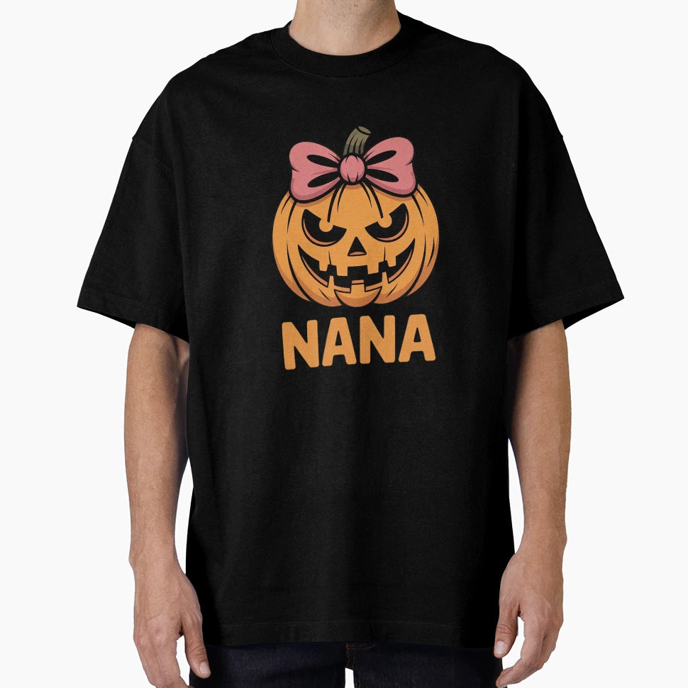 Pumpkin Nana Patch Halloween Costume T-Shirt - Unique Graphic Men Women - T-Shirt, Sweatshirt, Hoodie