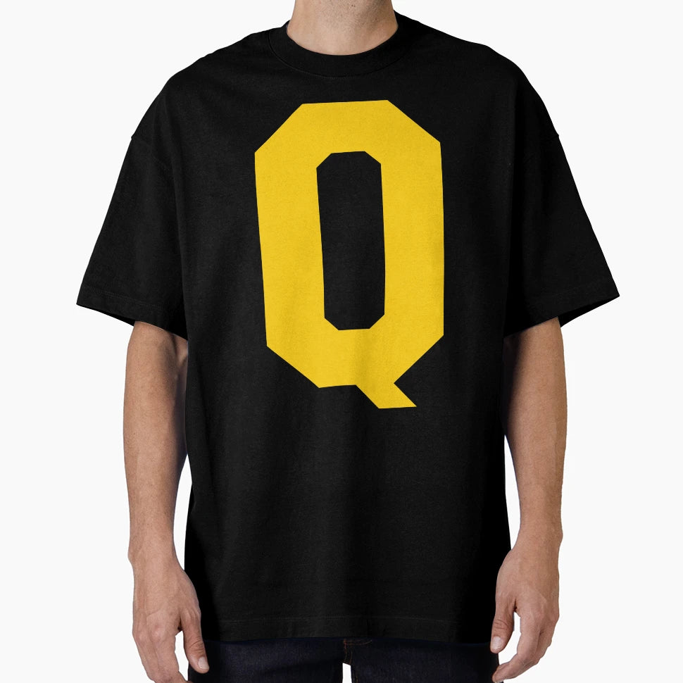 Alphabet Yellow Q Sports Letter Q T-Shirt - Graphic Print for Adults - T-Shirt, Sweatshirt, Hoodie