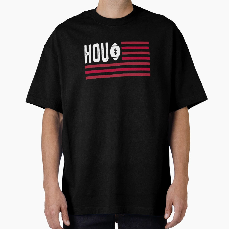 Houston Football Is American T-Shirt - Graphic Print for Adults - T-Shirt, Sweatshirt, Hoodie