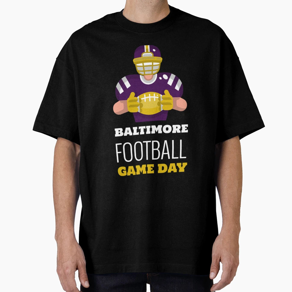 Baltimore Football Game Day T-Shirt - Unique Graphic Unisex - T-Shirt, Sweatshirt, Hoodie