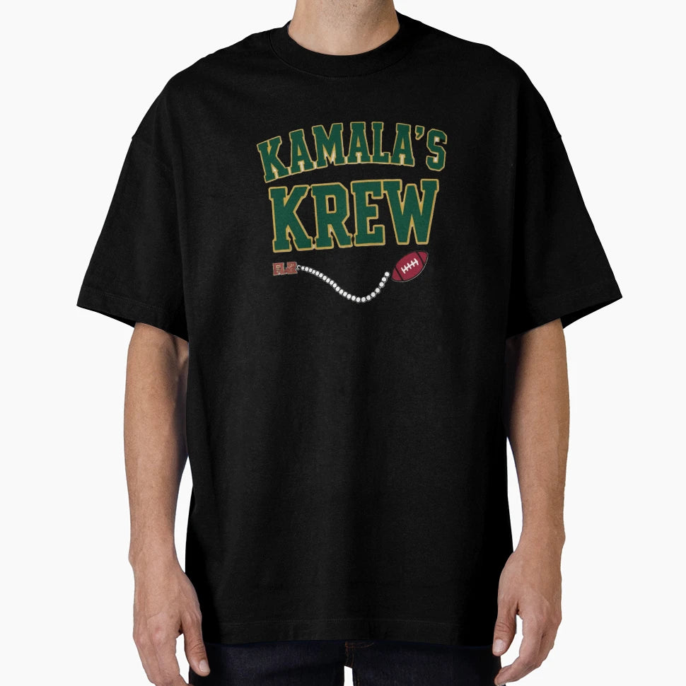 Kamalas Krew Football Team Spirit T-Shirt - Fun Novelty Design Unisex - T-Shirt, Sweatshirt, Hoodie