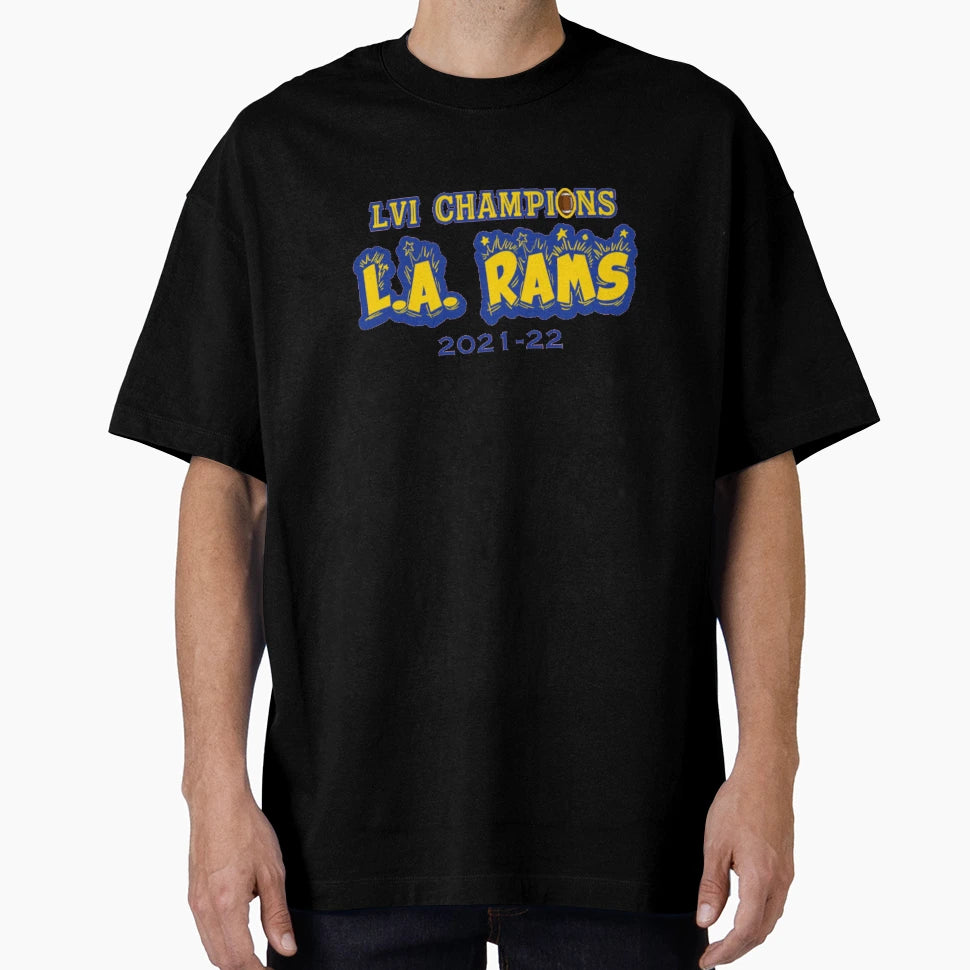 Los Angeles Rams Super Bowl Lvi T-Shirt - Minimalist Print for Adults - T-Shirt, Sweatshirt, Hoodie