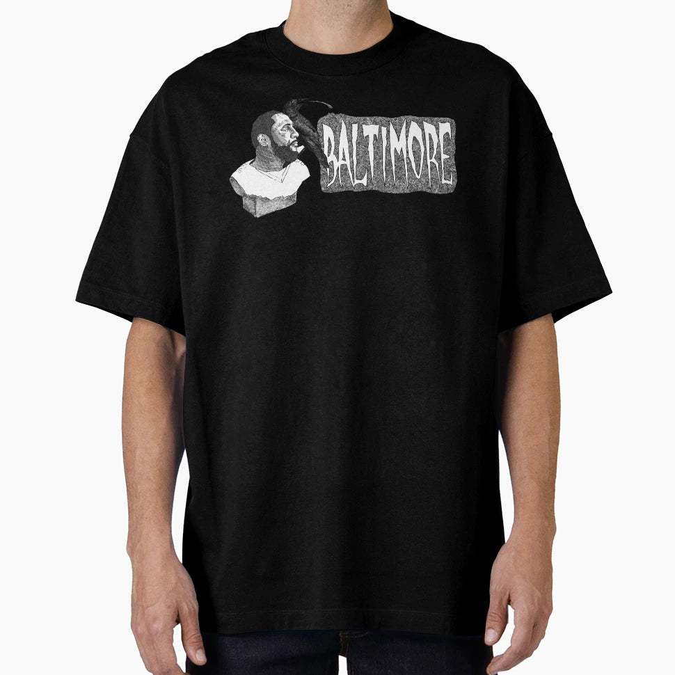 Perched Upon Bust Lewis Quoth Raven T-Shirt - Trendy Graphic Men Women - T-Shirt, Sweatshirt, Hoodie