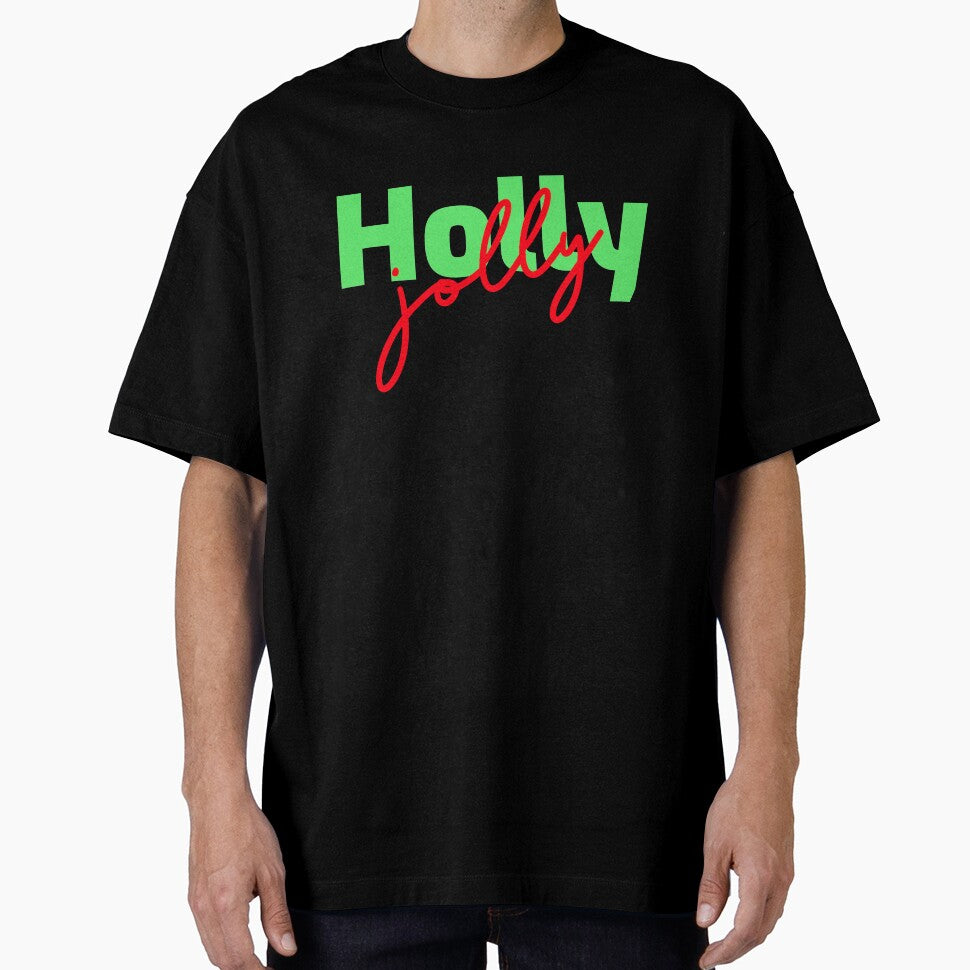 Holly Jolly Cute, Stylish Holiday Christmas Design by - Adult & Kids T-Shirts, Sweatshirts & Hoodies apparel design preview 1