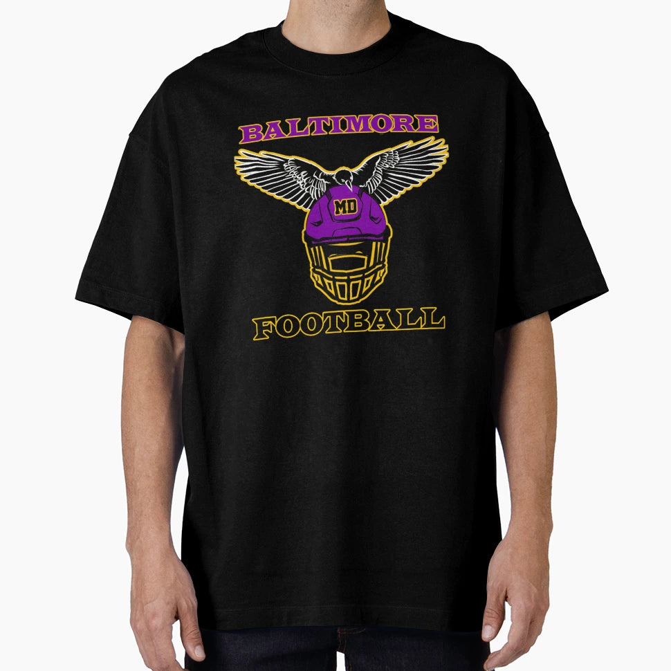 Baltimore Football T-Shirt - Aesthetic Graphic Men Women - T-Shirt, Sweatshirt, Hoodie