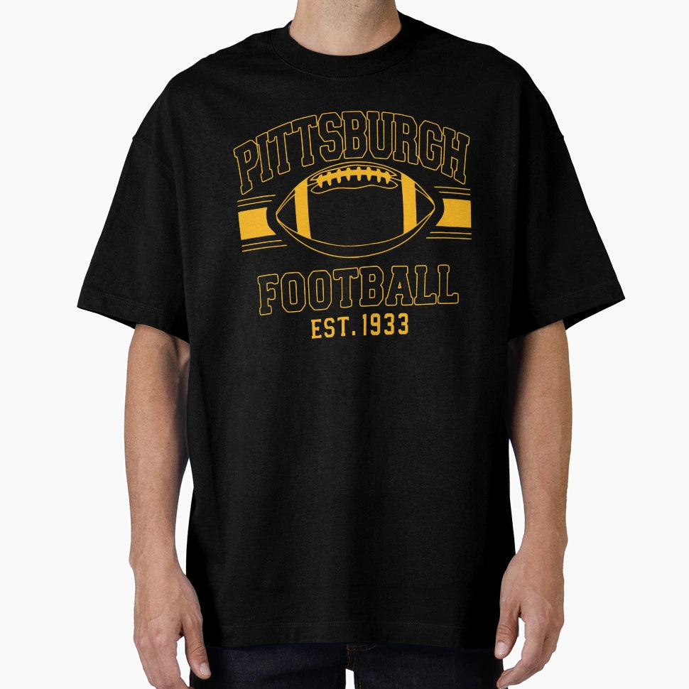 Pittsburgh Football Est 1933 T-Shirt - Trendy Graphic Unisex - T-Shirt, Sweatshirt, Hoodie