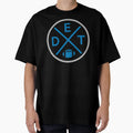 Detroit Football Emblem Det T-Shirt - Custom Art Print Men Women - T-Shirt, Sweatshirt, Hoodie