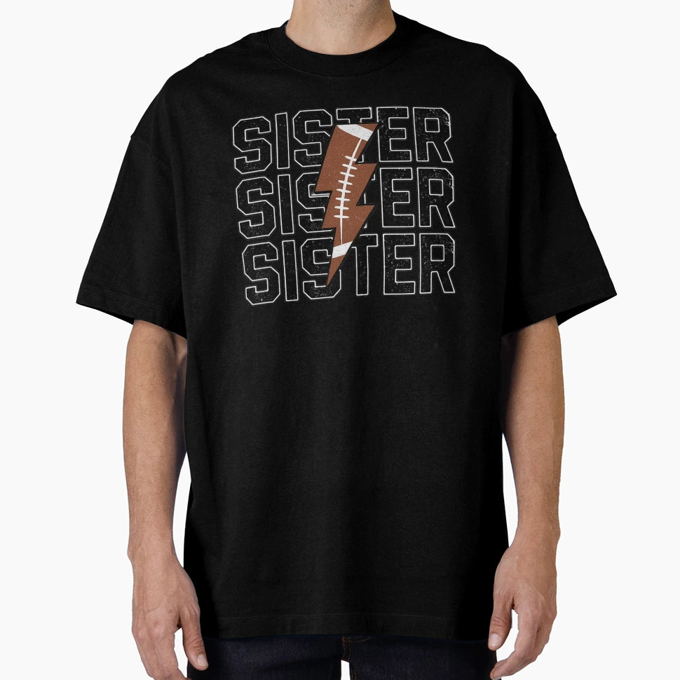 Grunge Lightning Bolt Sister T-Shirt - Aesthetic Graphic Men Women - T-Shirt, Sweatshirt, Hoodie