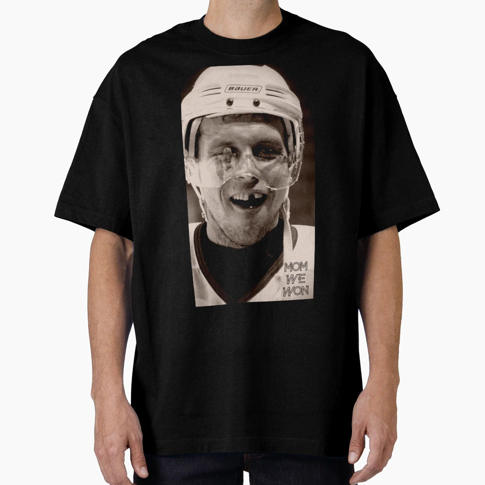 Mom We Won Hockey Art T-Shirt - Custom Art Print Unisex - T-Shirt, Sweatshirt, Hoodie