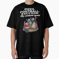 Pizza Football Raccoons My Weekend T-Shirt - Minimalist Print Men Women - T-Shirt, Sweatshirt, Hoodie