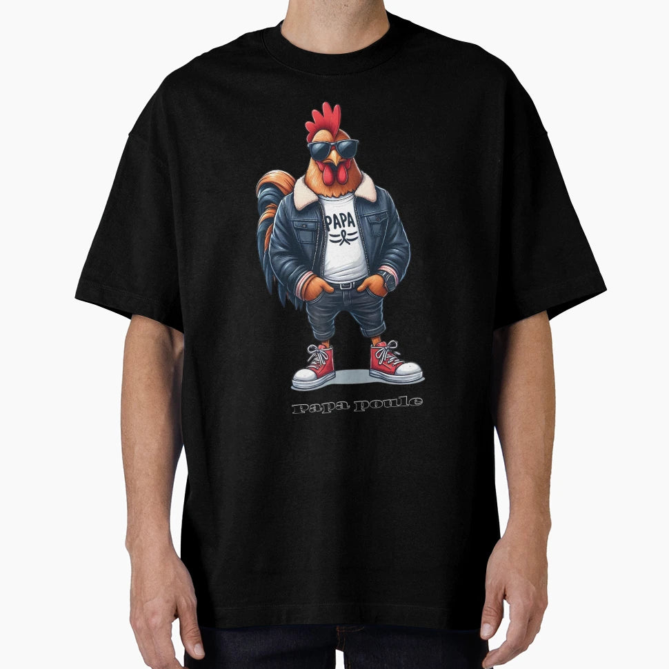 Daddy Hen Daddy Rooster Hen T-Shirt - Trendy Graphic Men Women - T-Shirt, Sweatshirt, Hoodie