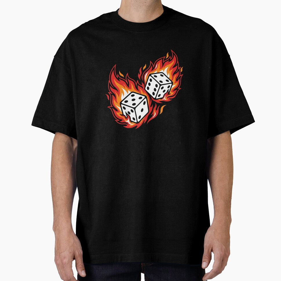 Burning Dice Streetwear by Stickersdevelop - Adult & Kids T-Shirts, Sweatshirts & Hoodies apparel design preview 1