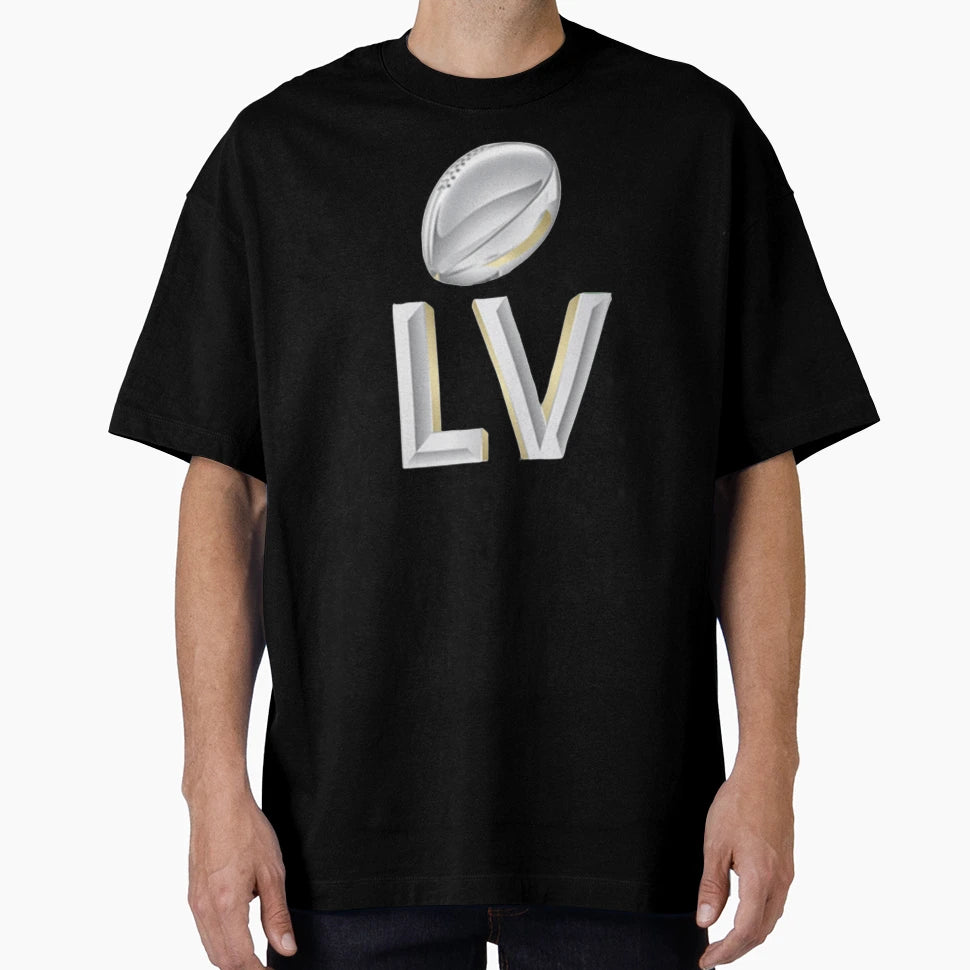 Silver Super Bowl Lv T-Shirt - Custom Art Print for Adults - T-Shirt, Sweatshirt, Hoodie