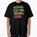 Funny Husband Step Dad Football T-Shirt - Streetwear Style for Adults - T-Shirt, Sweatshirt, Hoodie