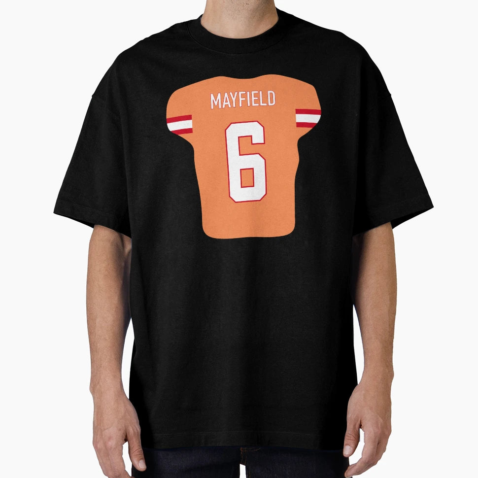 Baker Mayfield Jersey T-Shirt - Streetwear Style for Adults - T-Shirt, Sweatshirt, Hoodie