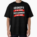Grandpa Is My Name Backgammon Is My T-Shirt - Minimalist Print for Adults - T-Shirt, Sweatshirt, Hoodie