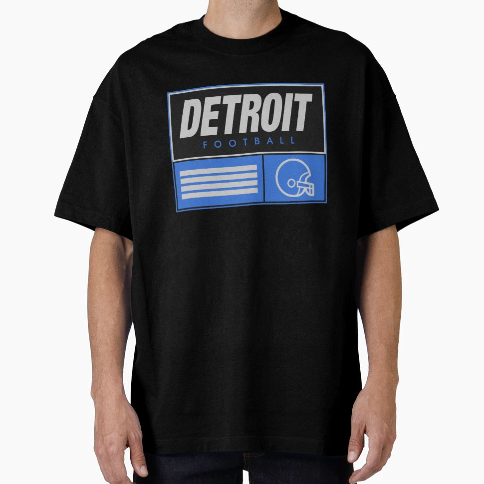 Detroit Football T-Shirt - Aesthetic Graphic Men Women - T-Shirt, Sweatshirt, Hoodie