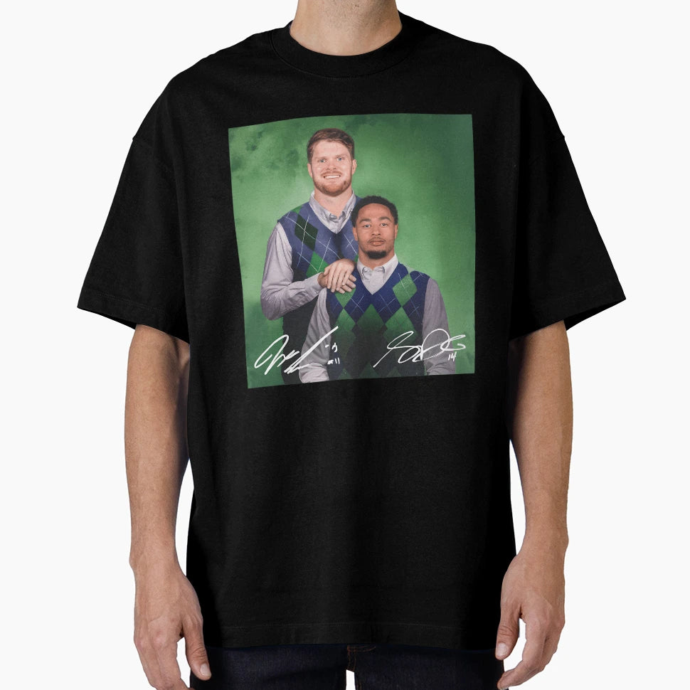 Football Sam Darnold Jaxon Smith T-Shirt - Aesthetic Graphic Men Women - T-Shirt, Sweatshirt, Hoodie