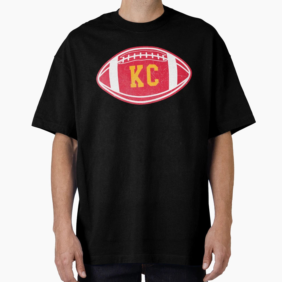 Kansas City Throwback Football T-Shirt - Aesthetic Graphic Unisex - T-Shirt, Sweatshirt, Hoodie