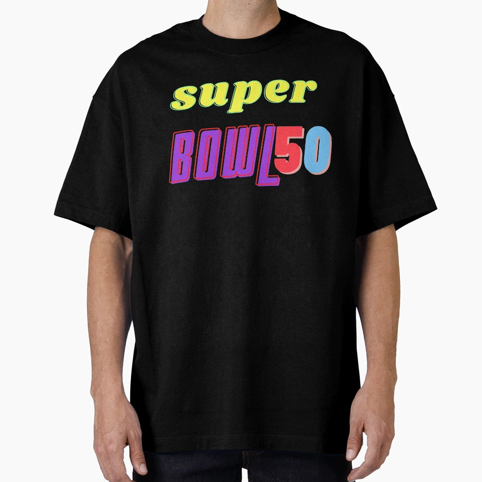 Super Bowl 50 T-Shirt - Novelty Apparel for Adults - T-Shirt, Sweatshirt, Hoodie