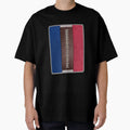 Football Royal Blue And Red Team Spirit T-Shirt - Custom Art Print Unisex - T-Shirt, Sweatshirt, Hoodie