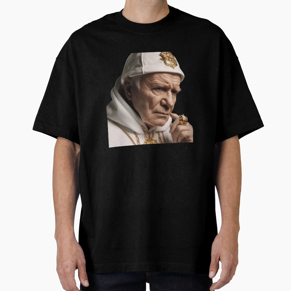 Gangsta Pope T-Shirt - Novelty Apparel Unisex - T-Shirt, Sweatshirt, Hoodie