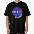 Nasa Not Flat We Checked by JoeRusconi - Adult & Kids T-Shirts, Sweatshirts & Hoodies apparel design preview 1