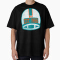 Miami Throwback Football Helmet T-Shirt - Unique Graphic Men Women - T-Shirt, Sweatshirt, Hoodie