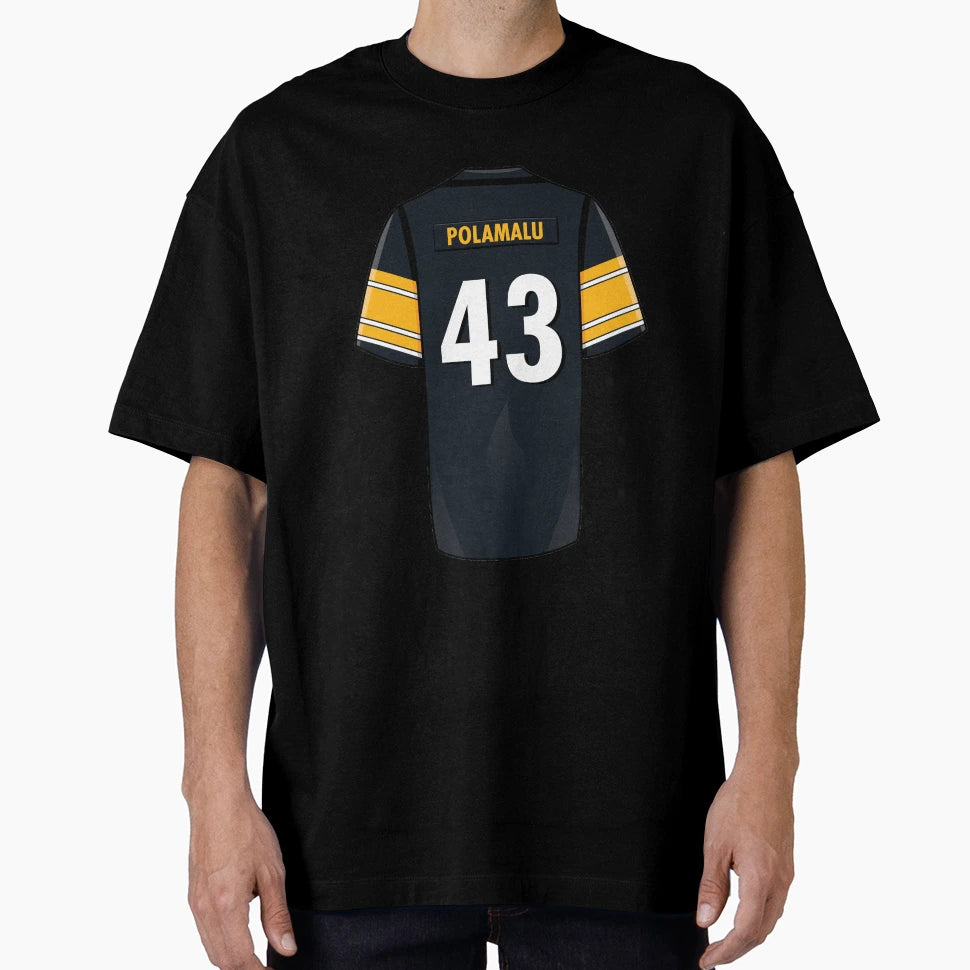 Troy Polamalu Jersey T-Shirt - Unique Graphic for Adults - T-Shirt, Sweatshirt, Hoodie