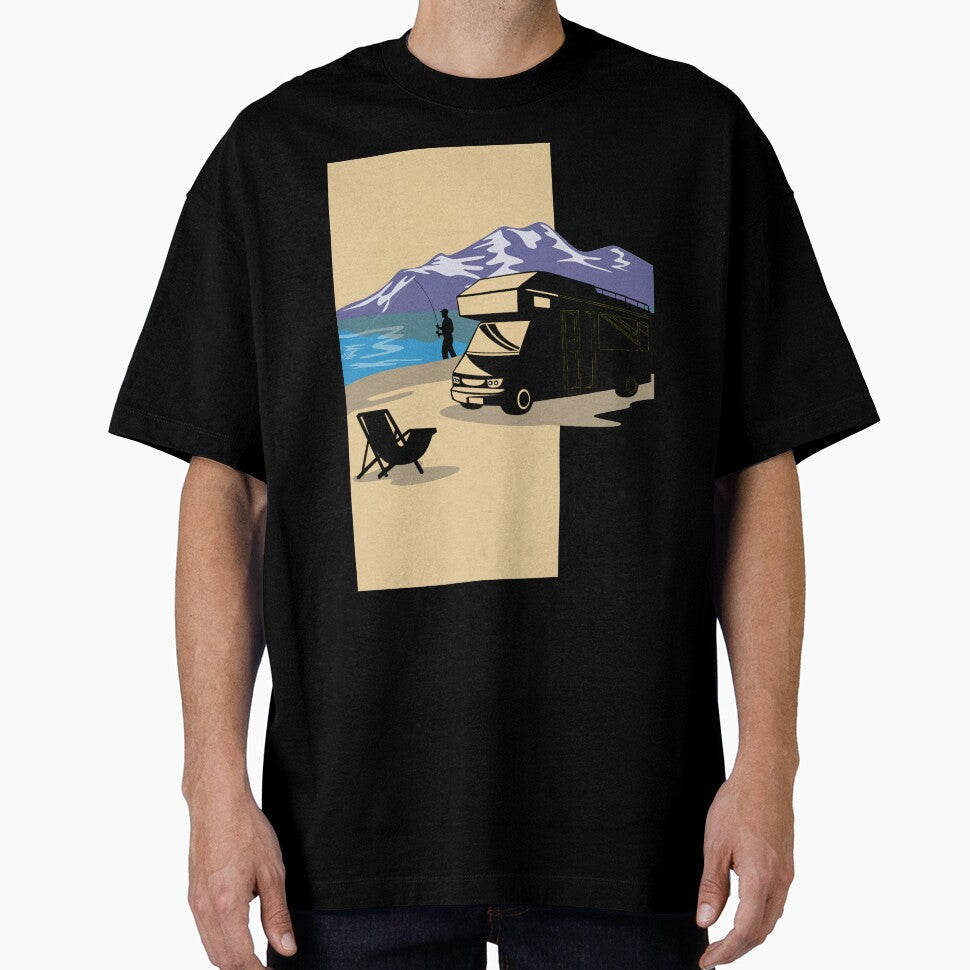 Camping on Wheels and by TripsandPrints - Adult & Kids T-Shirts, Sweatshirts & Hoodies apparel design preview 1