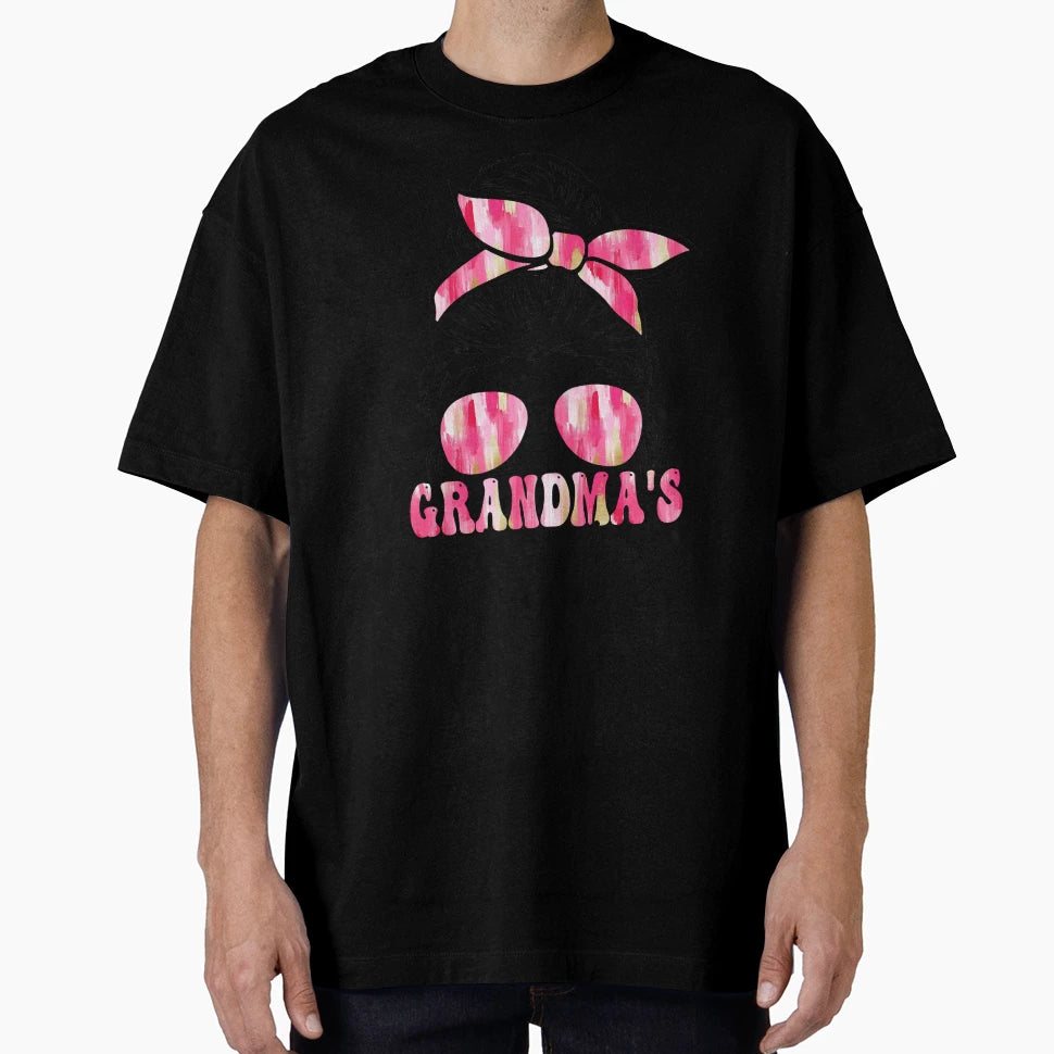 Brushstroke Messy Bun Grandmas Favorite T-Shirt - Trendy Graphic Unisex - T-Shirt, Sweatshirt, Hoodie